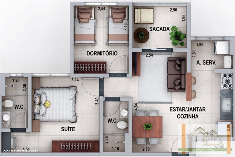 Apartamento, 2 quartos, 52 m² - Foto 17