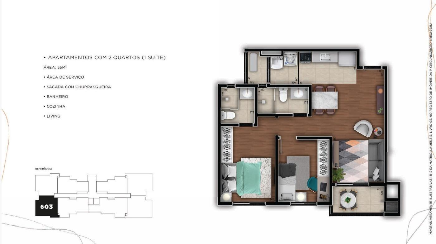 Apartamento, 2 quartos, 55 m² - Foto 16